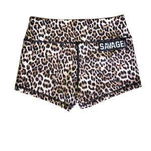 Savage Barbell Leopard Shorts